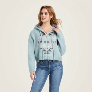 Ariat Agave Garden Sweater Arctic Polska | ZPBFCJ-384 Ariat Agave Garden Sweater Arctic Polska | ZPBFCJ-384