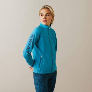 Ariat Agile Softshell Jacket Niebieskie Polska | IEDGZA-820 Ariat Agile Softshell Jacket Niebieskie Polska | IEDGZA-820