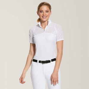 Ariat Airway Show Shirt Białe Polska | BTWEUV-149 Ariat Airway Show Shirt Białe Polska | BTWEUV-149
