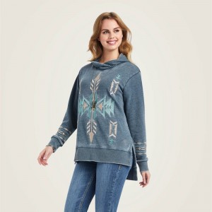 Ariat Alo Vera Hoodie Granatowe Polska | NDSOXU-849 Ariat Alo Vera Hoodie Granatowe Polska | NDSOXU-849