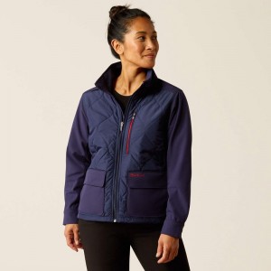 Ariat Ambroise Insulated Scrub Jacket Granatowe Polska | JAZSGL-290 Ariat Ambroise Insulated Scrub Jacket Granatowe Polska | JAZSGL-290