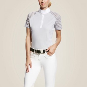 Ariat Aptos Vent Show Shirt Gray Polska | FPTLAR-961 Ariat Aptos Vent Show Shirt Gray Polska | FPTLAR-961