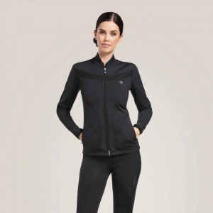 Ariat Ascent Full Zip Sweatshirt Czarne Polska | XNTYLC-718 Ariat Ascent Full Zip Sweatshirt Czarne Polska | XNTYLC-718