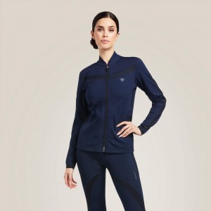 Ariat Ascent Full Zip Sweatshirt Granatowe Polska | IUKHRN-275 Ariat Ascent Full Zip Sweatshirt Granatowe Polska | IUKHRN-275