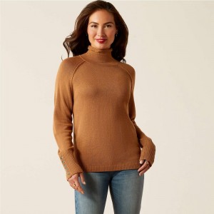 Ariat Bahia Sweater Camel Polska | WNJHAL-852 Ariat Bahia Sweater Camel Polska | WNJHAL-852
