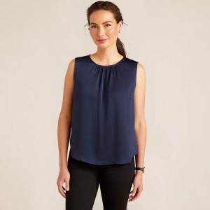 Ariat Bayview Blouse Granatowe Polska | NSBLUC-328 Ariat Bayview Blouse Granatowe Polska | NSBLUC-328
