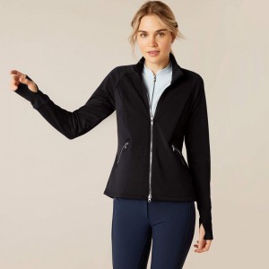 Ariat Bellatrix Full Zip Sweatshirt Czarne Polska | WTLUCQ-041 Ariat Bellatrix Full Zip Sweatshirt Czarne Polska | WTLUCQ-041
