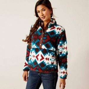 Ariat Berber Snap Front Sweatshirt Plainsview Print Polska | FAUHBP-164 Ariat Berber Snap Front Sweatshirt Plainsview Print Polska | FAUHBP-164
