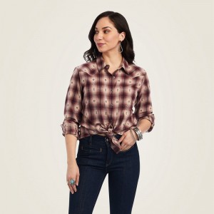 Ariat Billie Jean Shirt Różowe Polska | HLESBY-740 Ariat Billie Jean Shirt Różowe Polska | HLESBY-740