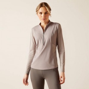 Ariat Breathe 1/4 Zip Baselayer Zinc Polska | LQYTXM-345 Ariat Breathe 1/4 Zip Baselayer Zinc Polska | LQYTXM-345