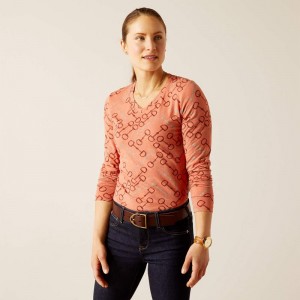 Ariat Burnt Brick Bit T-Shirt Burnt Brick Polska | MVEHKB-450 Ariat Burnt Brick Bit T-Shirt Burnt Brick Polska | MVEHKB-450