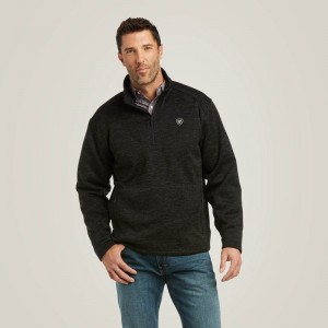 Ariat Caldwell 1/4 Zip Sweater Charcoal Polska | ASTVCB-568 Ariat Caldwell 1/4 Zip Sweater Charcoal Polska | ASTVCB-568