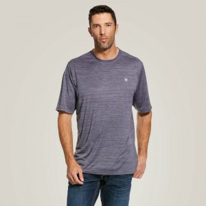 Ariat Charger Basic T-Shirt Graystone Polska | MSYIBW-267 Ariat Charger Basic T-Shirt Graystone Polska | MSYIBW-267