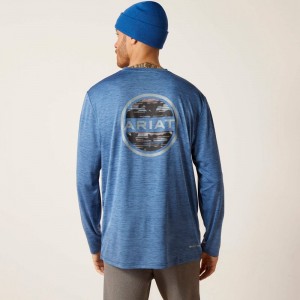 Ariat Charger Camo Circle T-Shirt Jasny Polska | LEFHYK-065 Ariat Charger Camo Circle T-Shirt Jasny Polska | LEFHYK-065