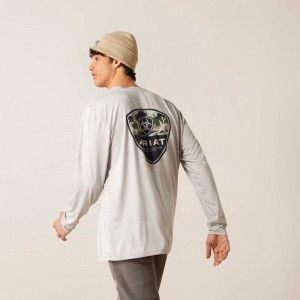 Ariat Charger Camo Corps T-Shirt Szare Polska | NVKIMG-057 Ariat Charger Camo Corps T-Shirt Szare Polska | NVKIMG-057
