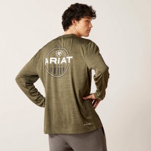 Ariat Charger Roundabout T-Shirt Oliwkowe Polska | UEGBLQ-314 Ariat Charger Roundabout T-Shirt Oliwkowe Polska | UEGBLQ-314