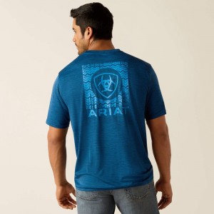 Ariat Charger Sw Shield T-Shirt Poseidon Polska | JEMZDH-812 Ariat Charger Sw Shield T-Shirt Poseidon Polska | JEMZDH-812