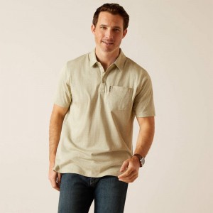 Ariat Chorley Polo Sage Heather Polska | SJQLRG-042 Ariat Chorley Polo Sage Heather Polska | SJQLRG-042