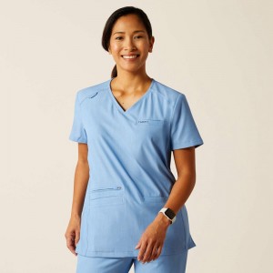 Ariat Clara 6 Pocket Scrub Top Głęboka Niebieskie Polska | KDETQA-645 Ariat Clara 6 Pocket Scrub Top Głęboka Niebieskie Polska | KDETQA-645