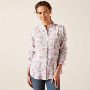 Ariat Clarion Blouse Toile Polska | JGEOAP-384 Ariat Clarion Blouse Toile Polska | JGEOAP-384