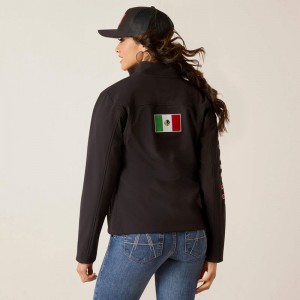 Ariat Classic Team Softshell Mexico Jacket Czarne Polska | XKONSG-568 Ariat Classic Team Softshell Mexico Jacket Czarne Polska | XKONSG-568