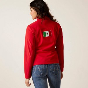 Ariat Classic Team Softshell Mexico Jacket Czerwone Polska | XJUEIH-534 Ariat Classic Team Softshell Mexico Jacket Czerwone Polska | XJUEIH-534