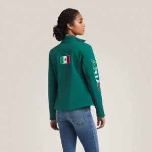 Ariat Classic Team Softshell Mexico Jacket Verde Polska | GVHAFZ-485 Ariat Classic Team Softshell Mexico Jacket Verde Polska | GVHAFZ-485