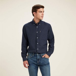 Ariat Clement Shirt Granatowe Polska | KARCLO-152 Ariat Clement Shirt Granatowe Polska | KARCLO-152