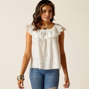 Ariat Coquette Top Cloud Dancer Polska | PVBDXN-804 Ariat Coquette Top Cloud Dancer Polska | PVBDXN-804