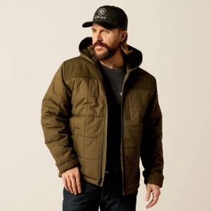 Ariat Crius Hooded Insulated Jacket Relic/Relic Heather Polska | ODRNJX-673 Ariat Crius Hooded Insulated Jacket Relic/Relic Heather Polska | ODRNJX-673