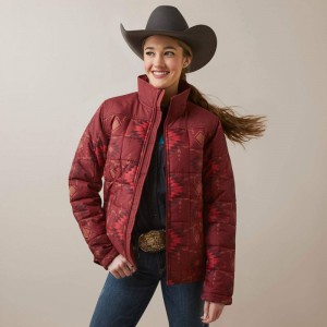 Ariat Crius Insulated Jacket Różowe Polska | FINABM-216 Ariat Crius Insulated Jacket Różowe Polska | FINABM-216