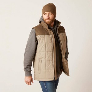 Ariat Crius Insulated Vest Brązowe Polska | BCSXVR-763 Ariat Crius Insulated Vest Brązowe Polska | BCSXVR-763