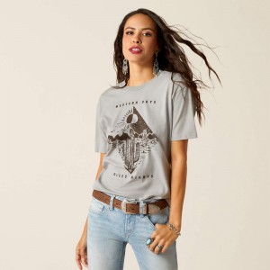 Ariat Day And Night T-Shirt Stone Heather Polska | ZVKCHQ-419 Ariat Day And Night T-Shirt Stone Heather Polska | ZVKCHQ-419