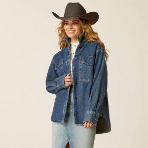 Ariat Denim Shirt Jacket Hesperia Polska | OBLNFJ-245 Ariat Denim Shirt Jacket Hesperia Polska | OBLNFJ-245