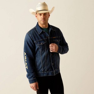 Ariat Denim Team Trucker Jacket Richford Polska | ERGHFN-398 Ariat Denim Team Trucker Jacket Richford Polska | ERGHFN-398