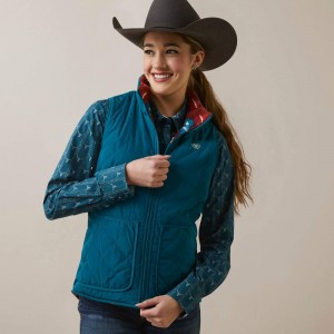 Ariat Dilon Reversible Insulated Vest Jasny Polska | NORQDZ-057 Ariat Dilon Reversible Insulated Vest Jasny Polska | NORQDZ-057