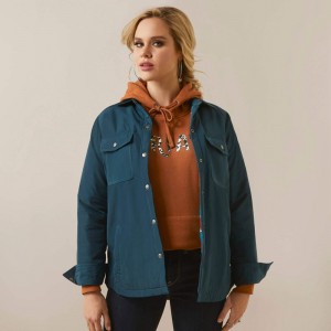 Ariat Dilon Shirt Jacket Reflecting Pond Polska | TCJQUR-839 Ariat Dilon Shirt Jacket Reflecting Pond Polska | TCJQUR-839