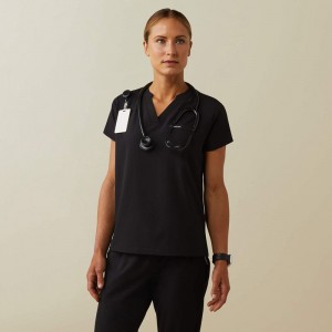 Ariat Eliza Fashion Scrub Top Czarne Polska | SKGWPO-510 Ariat Eliza Fashion Scrub Top Czarne Polska | SKGWPO-510