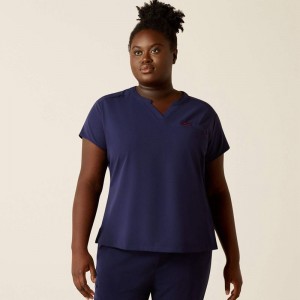 Ariat Eliza Fashion Scrub Top Granatowe Polska | FCAMIS-824 Ariat Eliza Fashion Scrub Top Granatowe Polska | FCAMIS-824