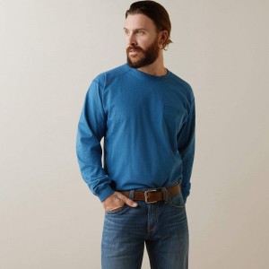 Ariat Fr Air Crew T-Shirt Key Largo Heather Polska | ICVAYN-251 Ariat Fr Air Crew T-Shirt Key Largo Heather Polska | ICVAYN-251