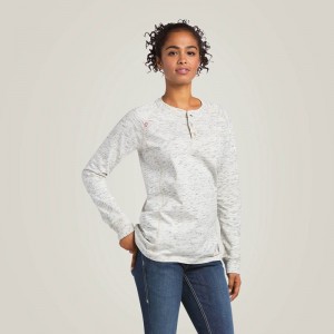 Ariat Fr Air Henley Top Szare Polska | BSKFDO-841 Ariat Fr Air Henley Top Szare Polska | BSKFDO-841