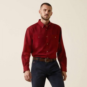 Ariat Fr Air Inherent Work Shirt Czerwone Polska | XPZCUW-649 Ariat Fr Air Inherent Work Shirt Czerwone Polska | XPZCUW-649