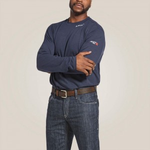 Ariat Fr Baselayer T-Shirt Navy/Navy Polska | INHPJQ-610 Ariat Fr Baselayer T-Shirt Navy/Navy Polska | INHPJQ-610