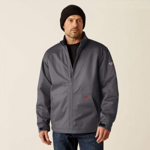 Ariat Fr Basic Insulated Jacket Szare Polska | BSGDAC-091 Ariat Fr Basic Insulated Jacket Szare Polska | BSGDAC-091