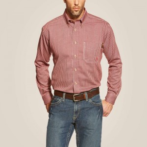 Ariat Fr Bell Work Shirt Wine Polska | LXMTPQ-658 Ariat Fr Bell Work Shirt Wine Polska | LXMTPQ-658