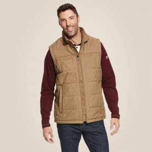 Ariat Fr Crius Insulated Vest Khaki Polska | GBWPNI-485 Ariat Fr Crius Insulated Vest Khaki Polska | GBWPNI-485