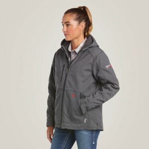Ariat Fr Duralight Cordura Canvas Jacket Szare Polska | ACSTJV-875 Ariat Fr Duralight Cordura Canvas Jacket Szare Polska | ACSTJV-875