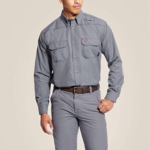 Ariat Fr Featherlight Work Shirt Gunmetal Polska | YVWJTA-059 Ariat Fr Featherlight Work Shirt Gunmetal Polska | YVWJTA-059