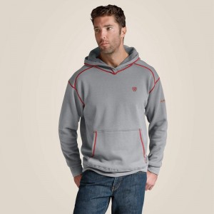 Ariat Fr Polartec Hoodie Heather Gray Polska | LMGUTY-345 Ariat Fr Polartec Hoodie Heather Gray Polska | LMGUTY-345