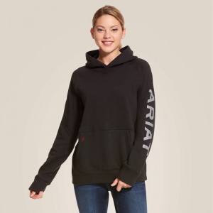 Ariat Fr Primo Fleece Logo Hoodie Czarne Polska | IBKQON-416 Ariat Fr Primo Fleece Logo Hoodie Czarne Polska | IBKQON-416